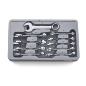 10 Pc. 12 Point Stubby Combination Metric Wrench Set - Gearwrench 81904