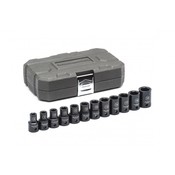 12 Pc. 1/2" Drive 6 Point Standard Impact Metric Socket Set - Gearwrench 84930N