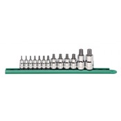 13 Pc. 1/4", 3/8" & 1/2" Drive Stubby Torx® Bit Socket Set - Gearwrench 80898