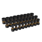 28 Pc. 1/4" & 3/8" Drive Bolt Biter Impact Extraction Socket Set - Gearwrench 84784