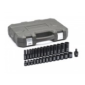 29 Pc. 3/8" Drive 6 Point Standard & Deep Impact Metric Socket Set - Gearwrench 84925N